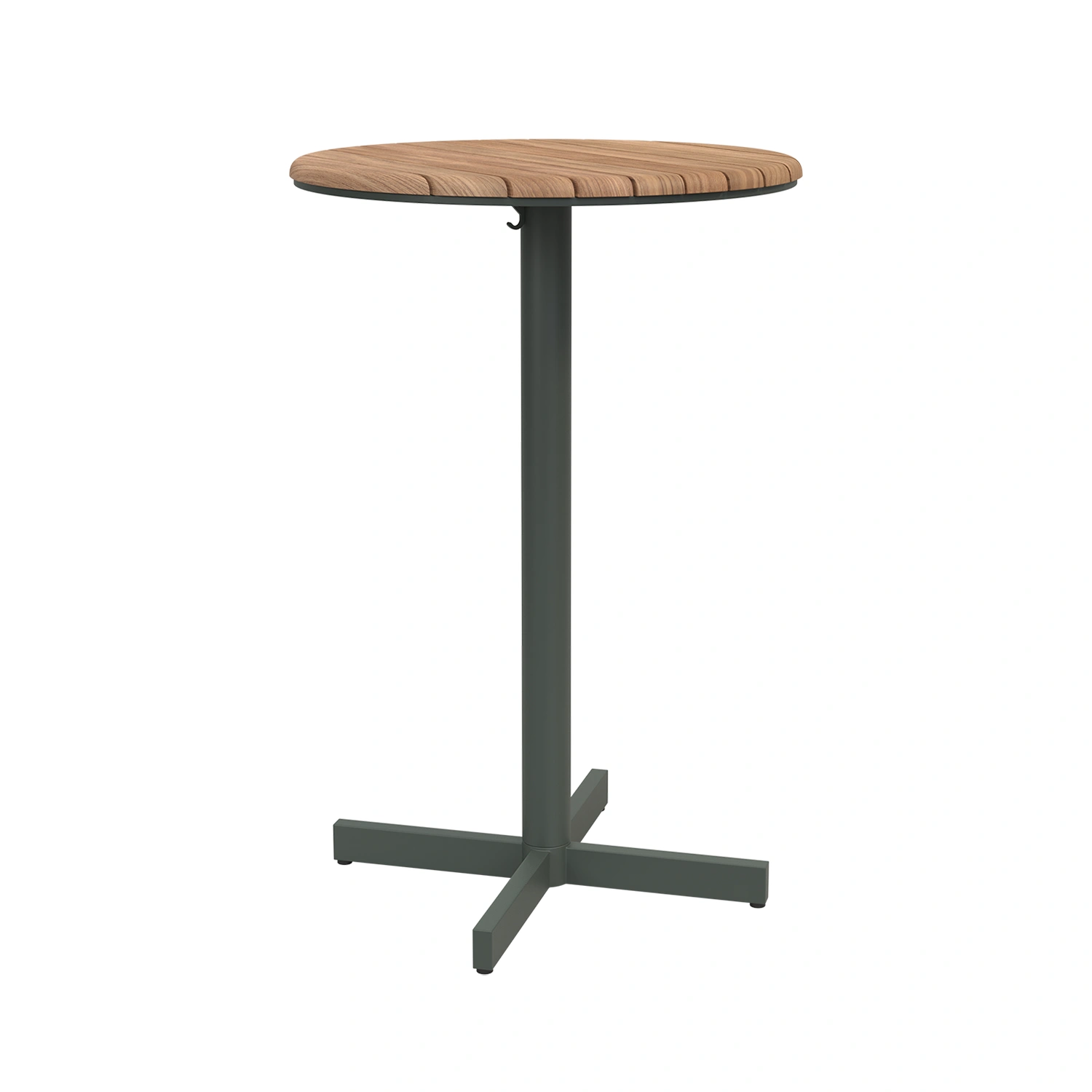 Pelagus barbord grön/teak - Ø62 H95 cm