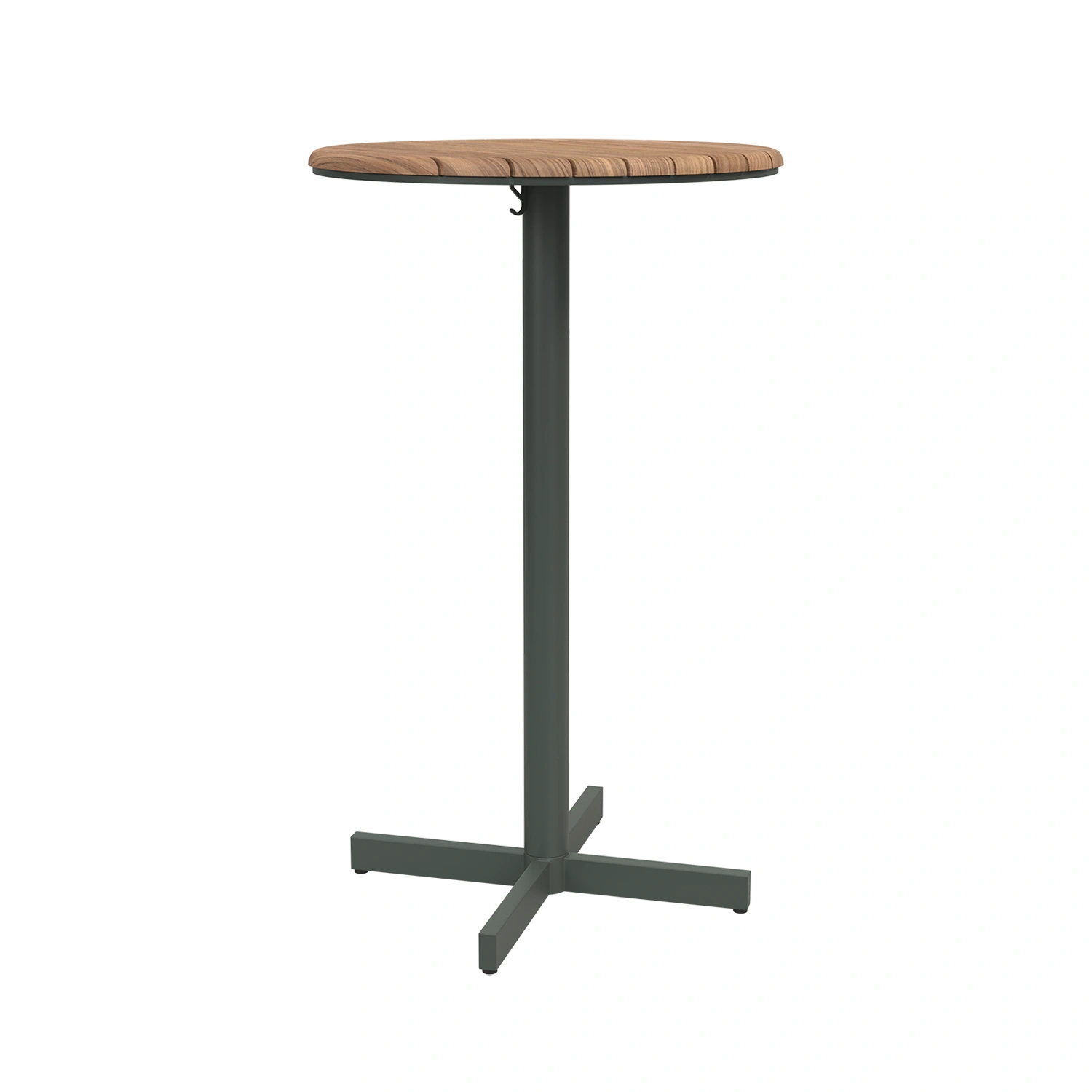 Pelagus barbord grön/teak - Ø62 H105 cm