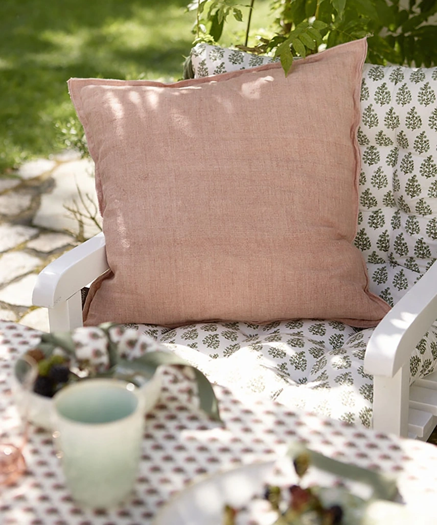 Kuddfodral Linen Melon 50x50 cm