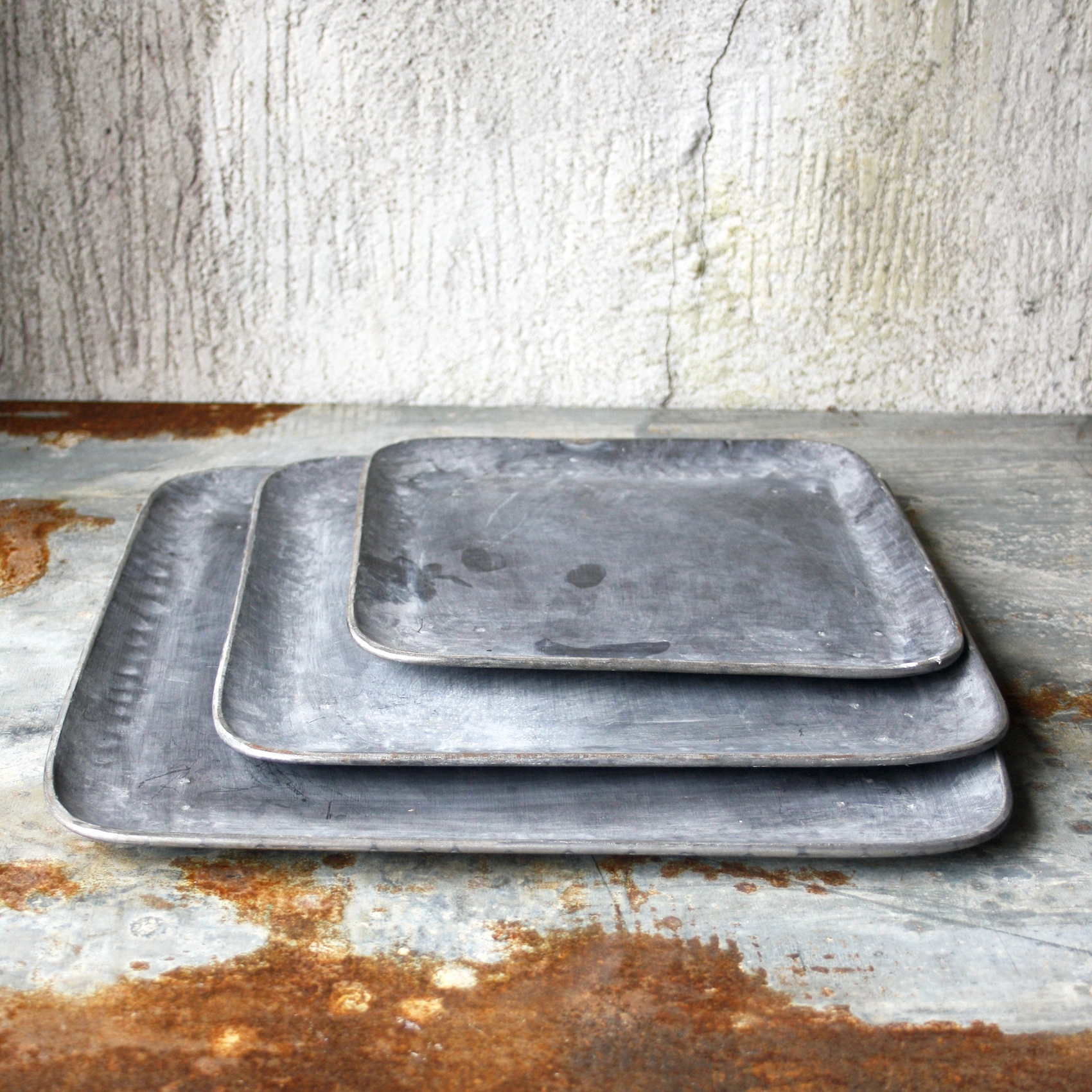 Lee plåtfat zink - 35x35 cm