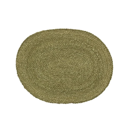 Dixie Elin bordstablett i oval form i färgen avokado.