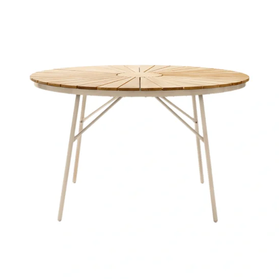 Cinas Ellen bord i färgen teak/sand Ø110 cm