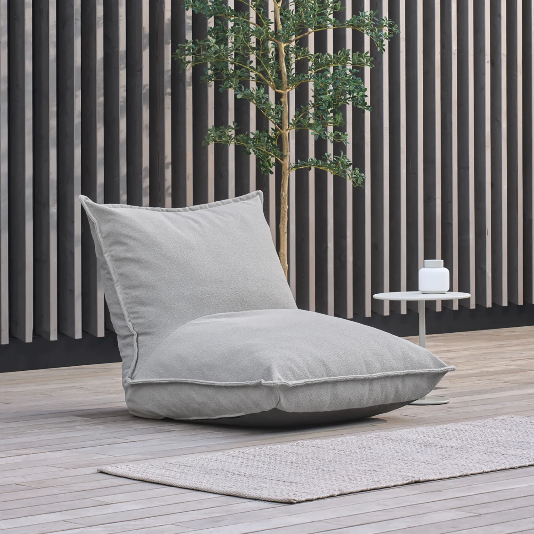 Grow loungefåtölj - bouclé cloud