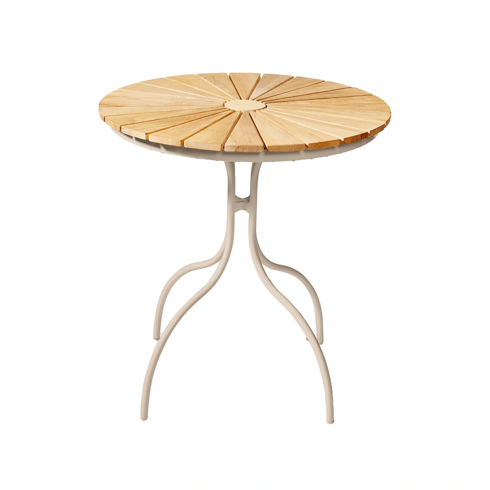 Ellen cafébord teak/sand Ø80 cm