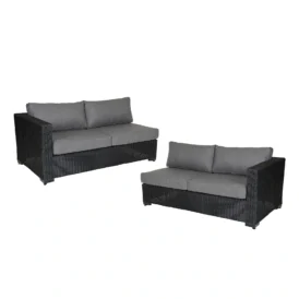 Brafab Ninja 2-sitsavslutsdel höger och vänster i färgen svart