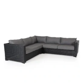 Brafab Ninja hörnsoffa i färgen svart