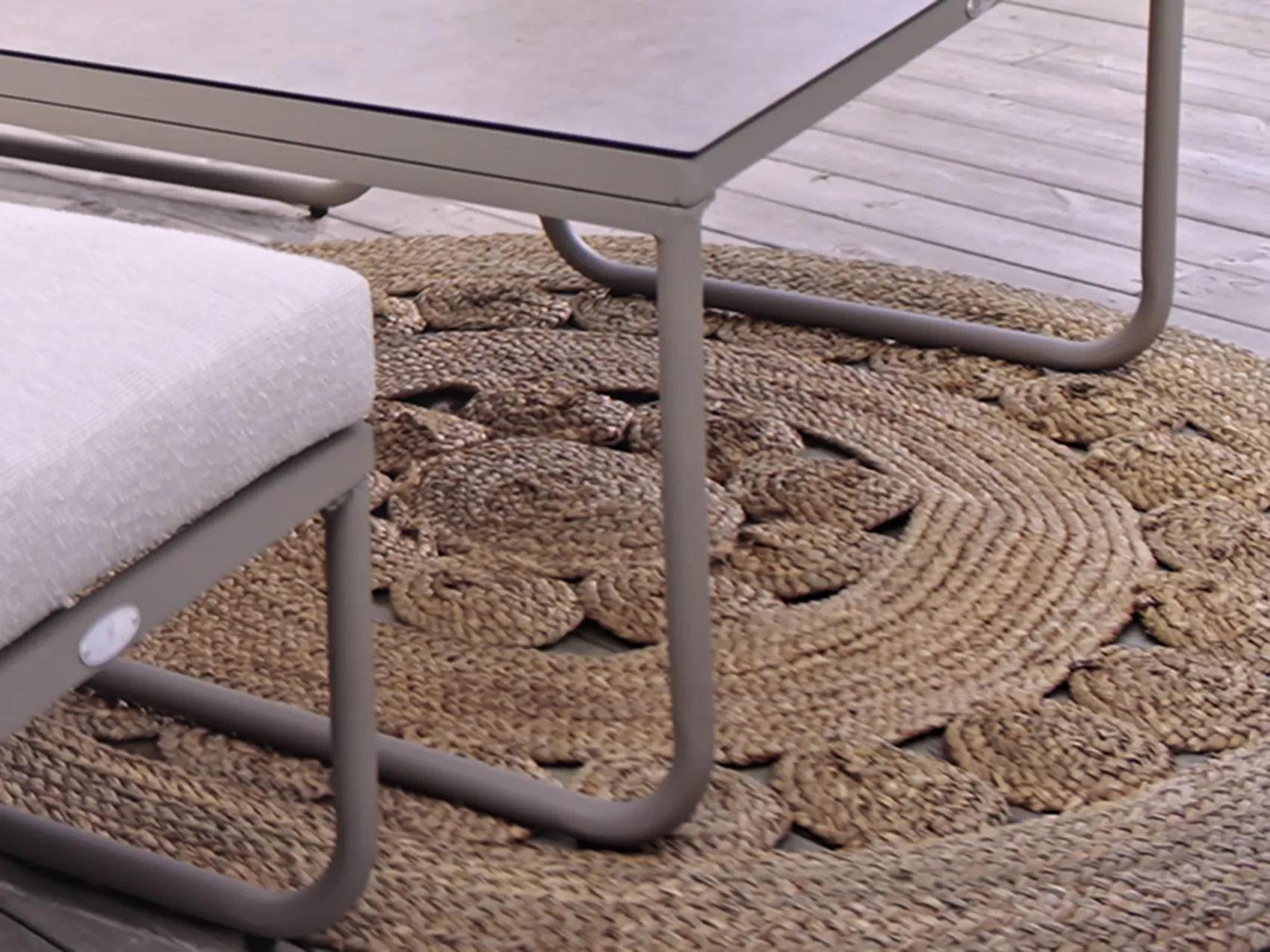 Amara sjögräsmatta natur - Ø145 cm