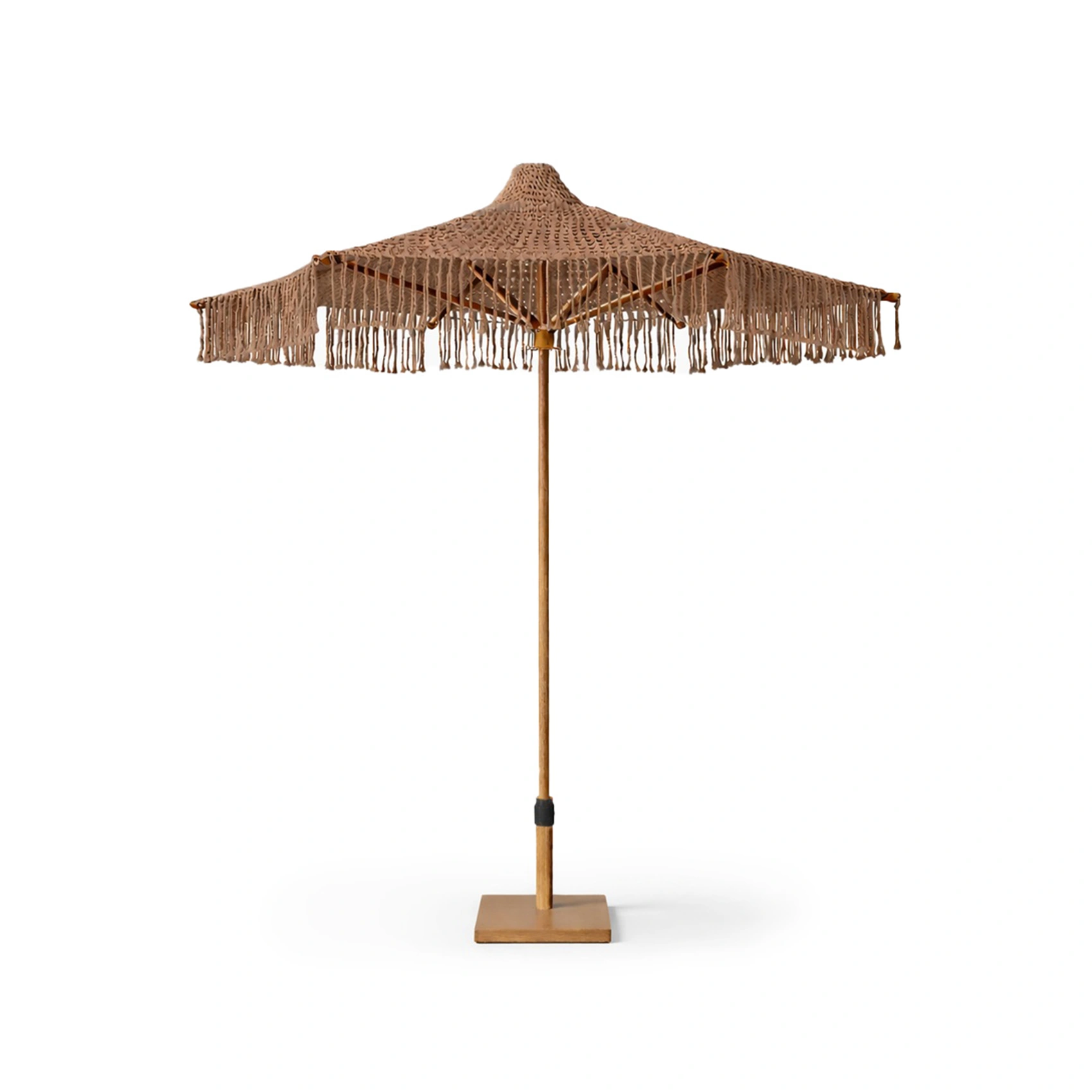 Alba parasoll brun - Ø200 cm