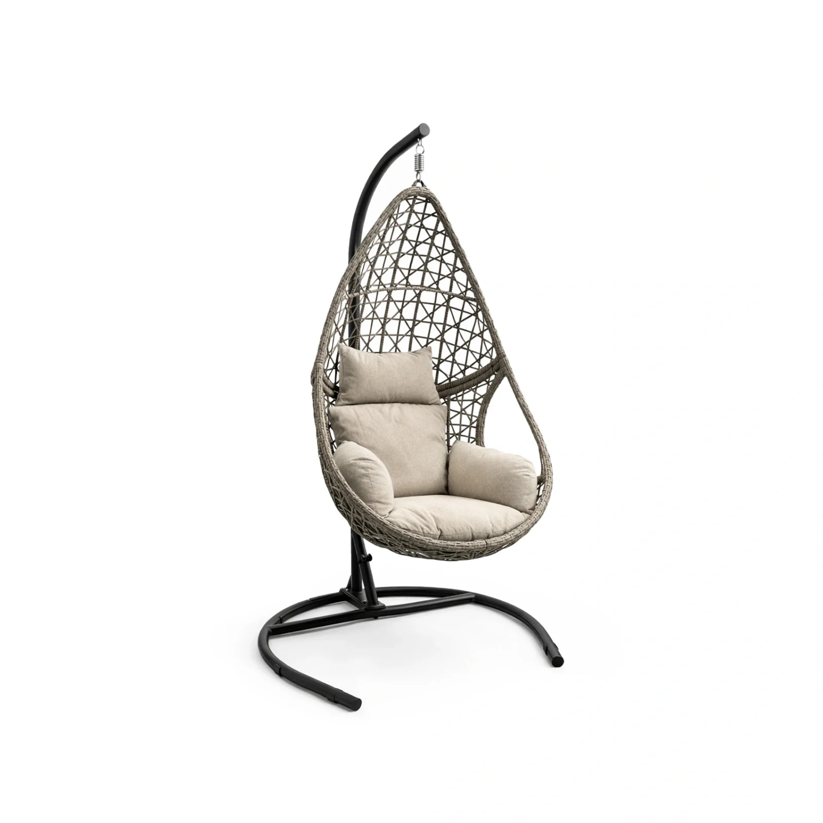 Droppen vilfåtölj med stativ - brun