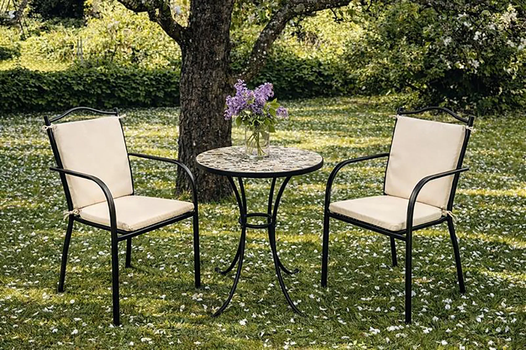 Glimminge karmstol svart - 2-pack