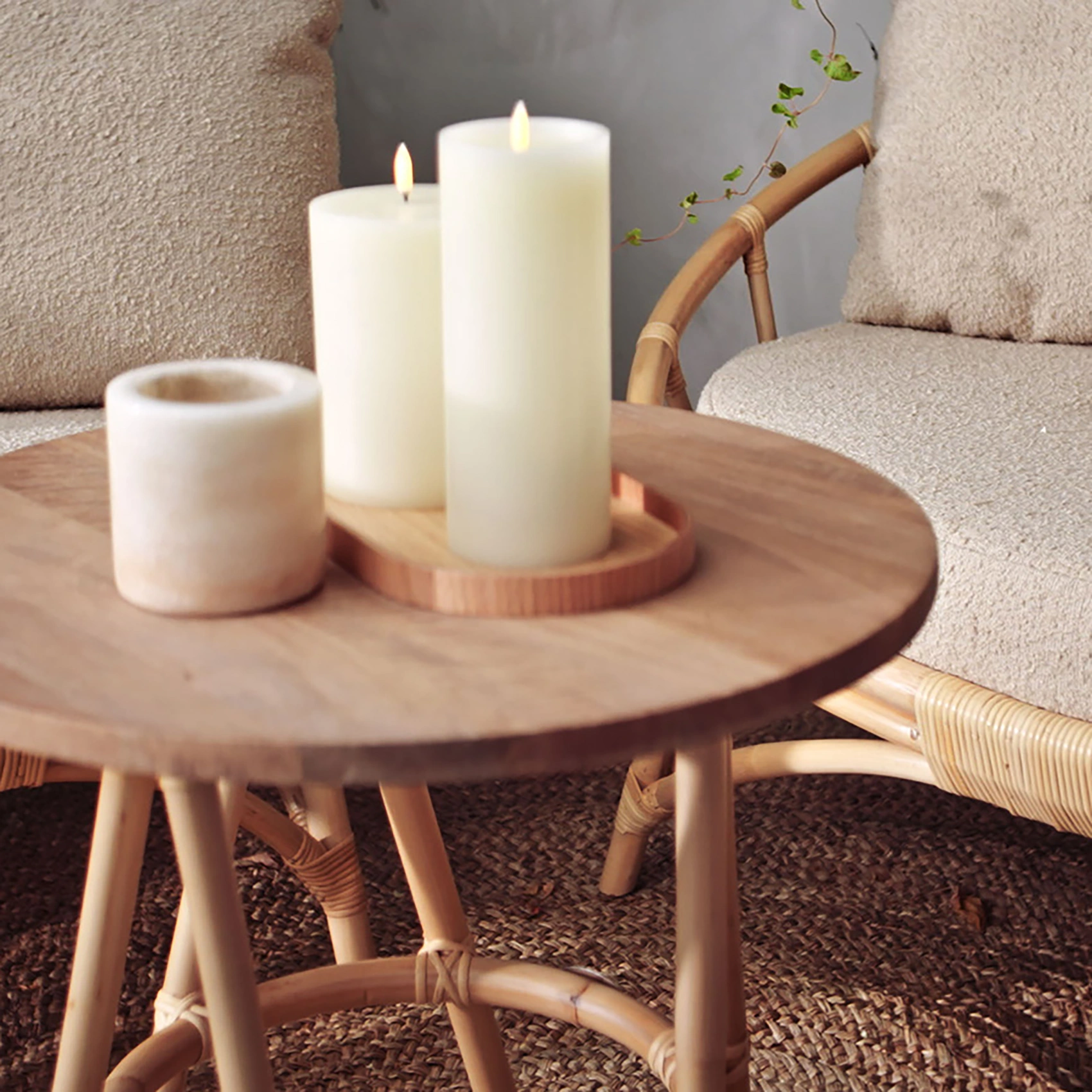 Sienna bord rotting natur - Ø55 cm