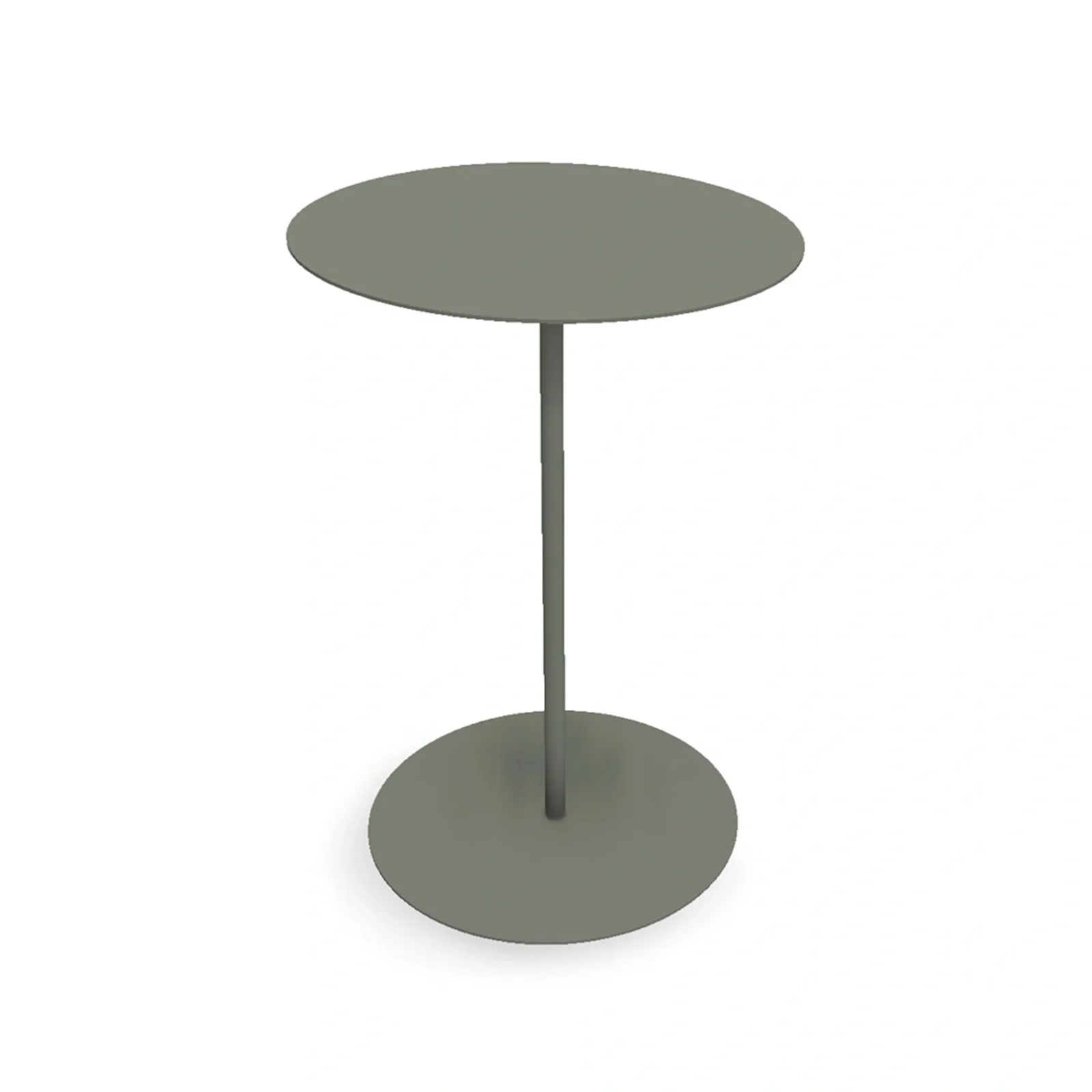 Jet Set sidobord - grågrön, Ø45 x H67 cm