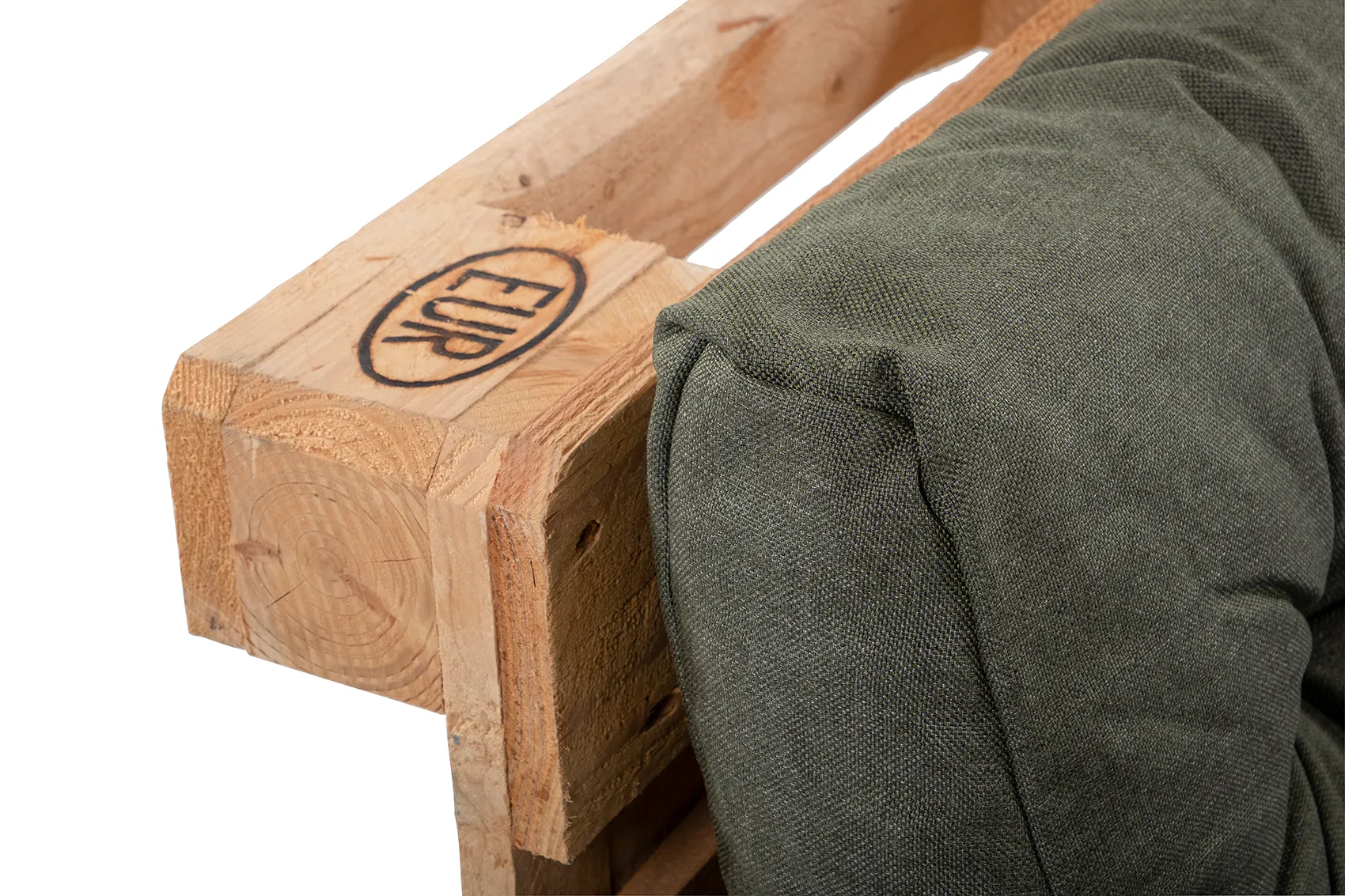 Lastpallsdynor i olefin olivgrön