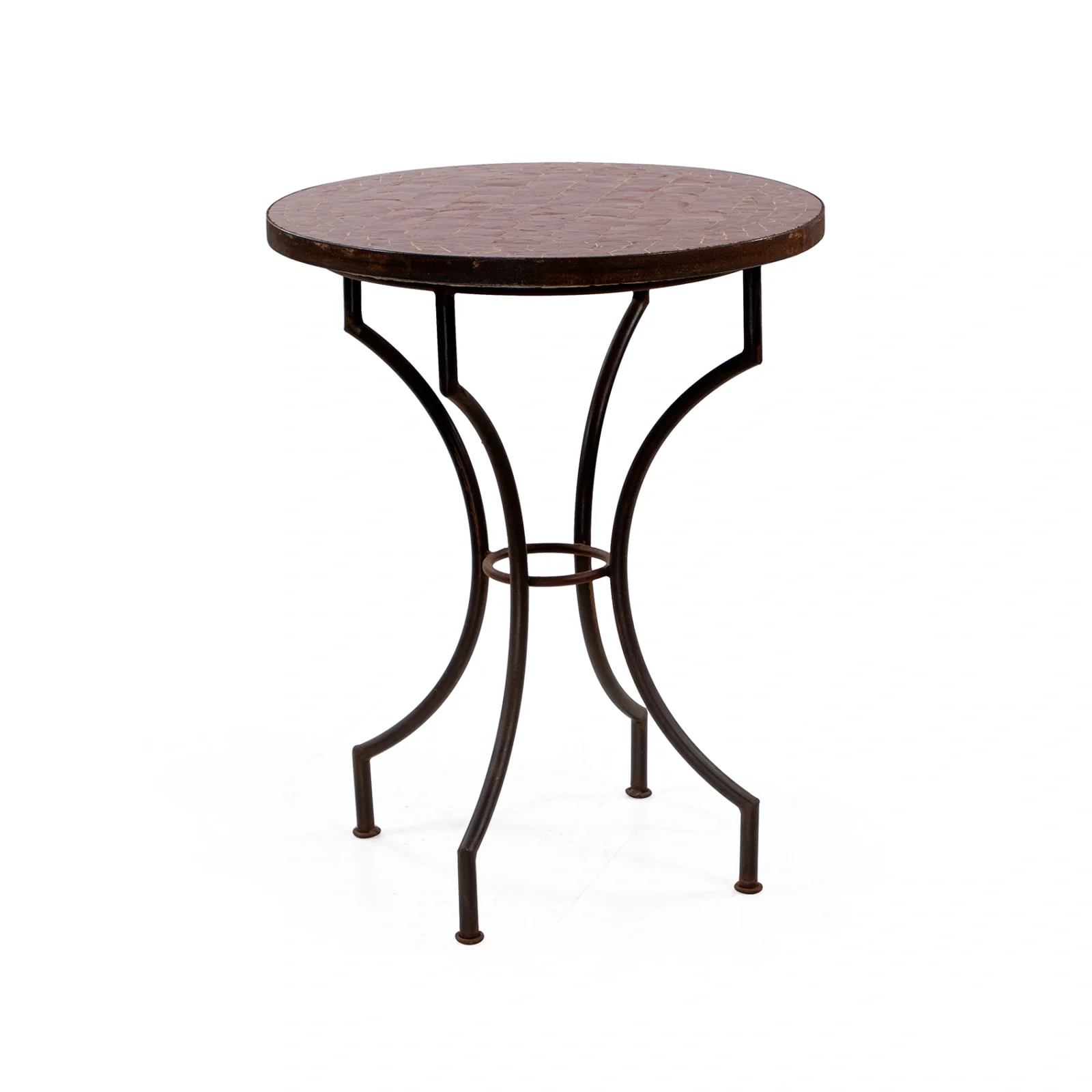 Mosaik cafébord bordeaux Ø60 cm