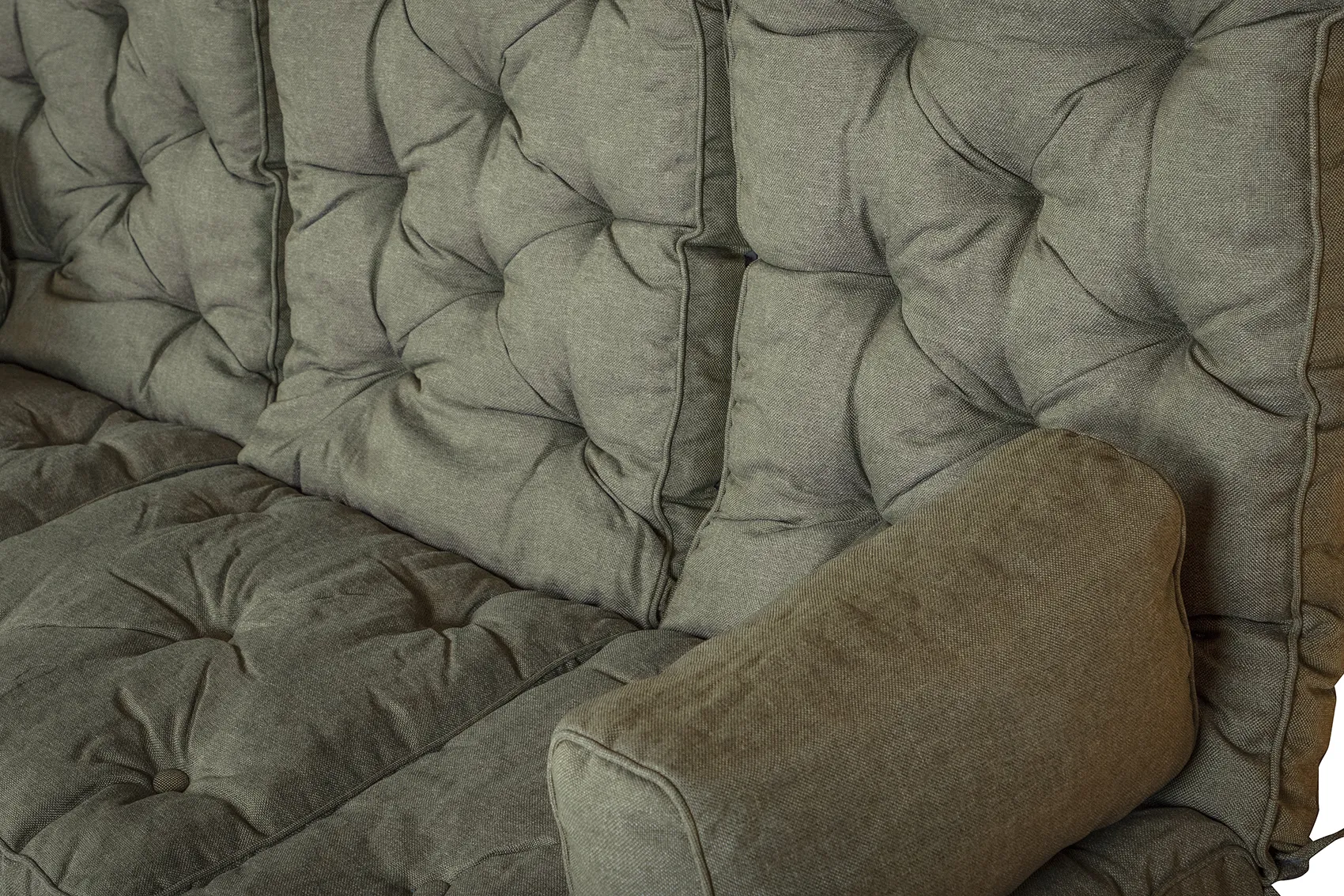 Hammockdynor hög rygg i olefin - olivgrön