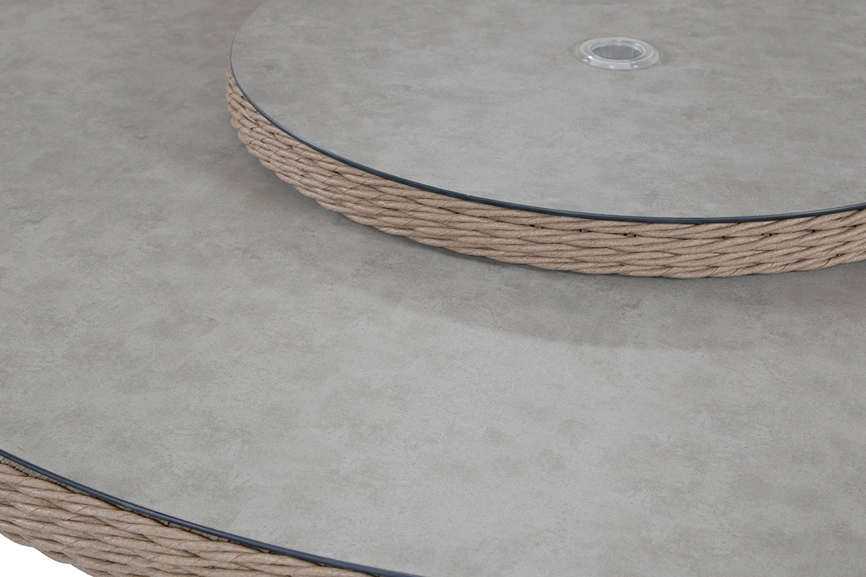 Hastings matbord - natur twist / sand, Ø150 cm