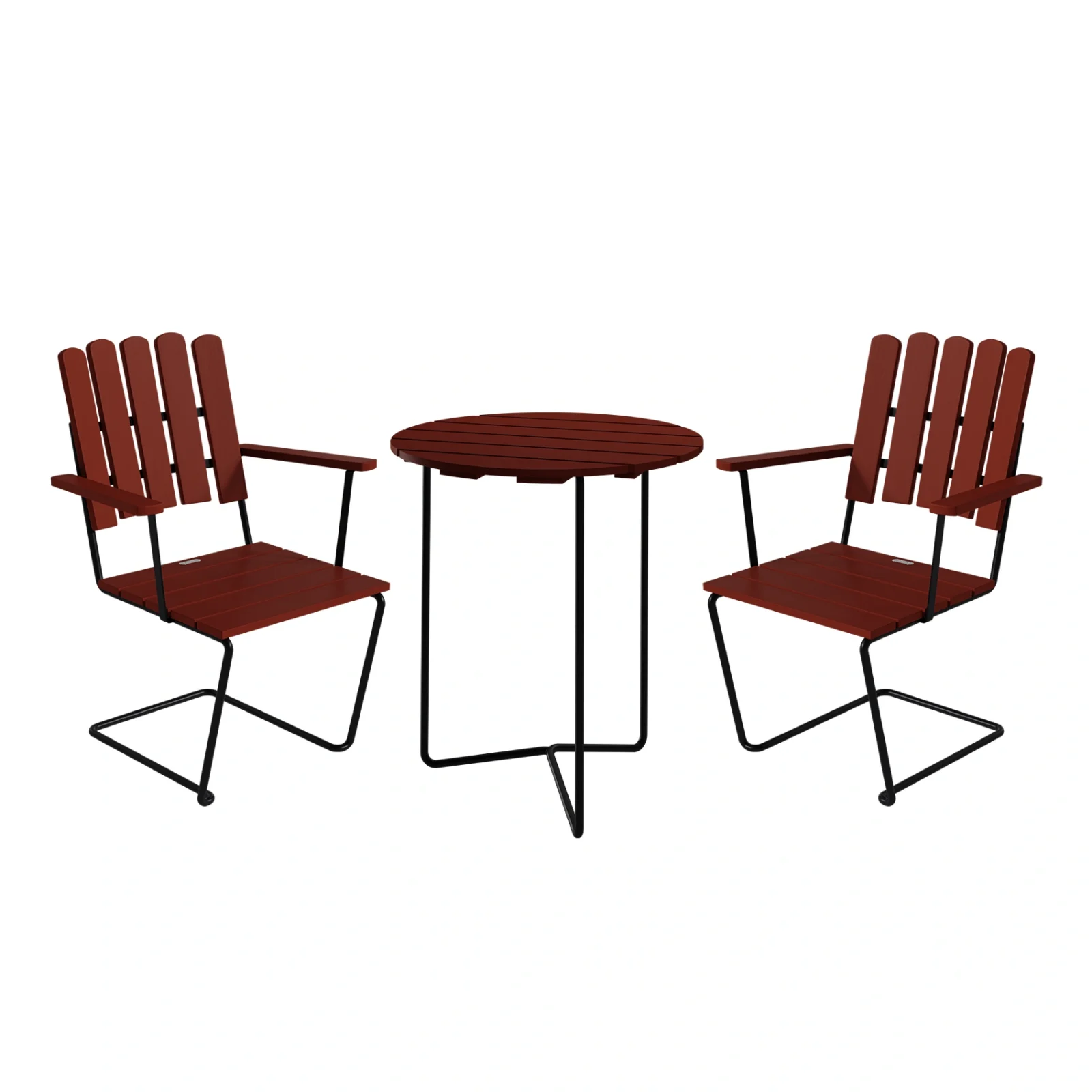 A2/6B cafégrupp mörkröd ek / svart