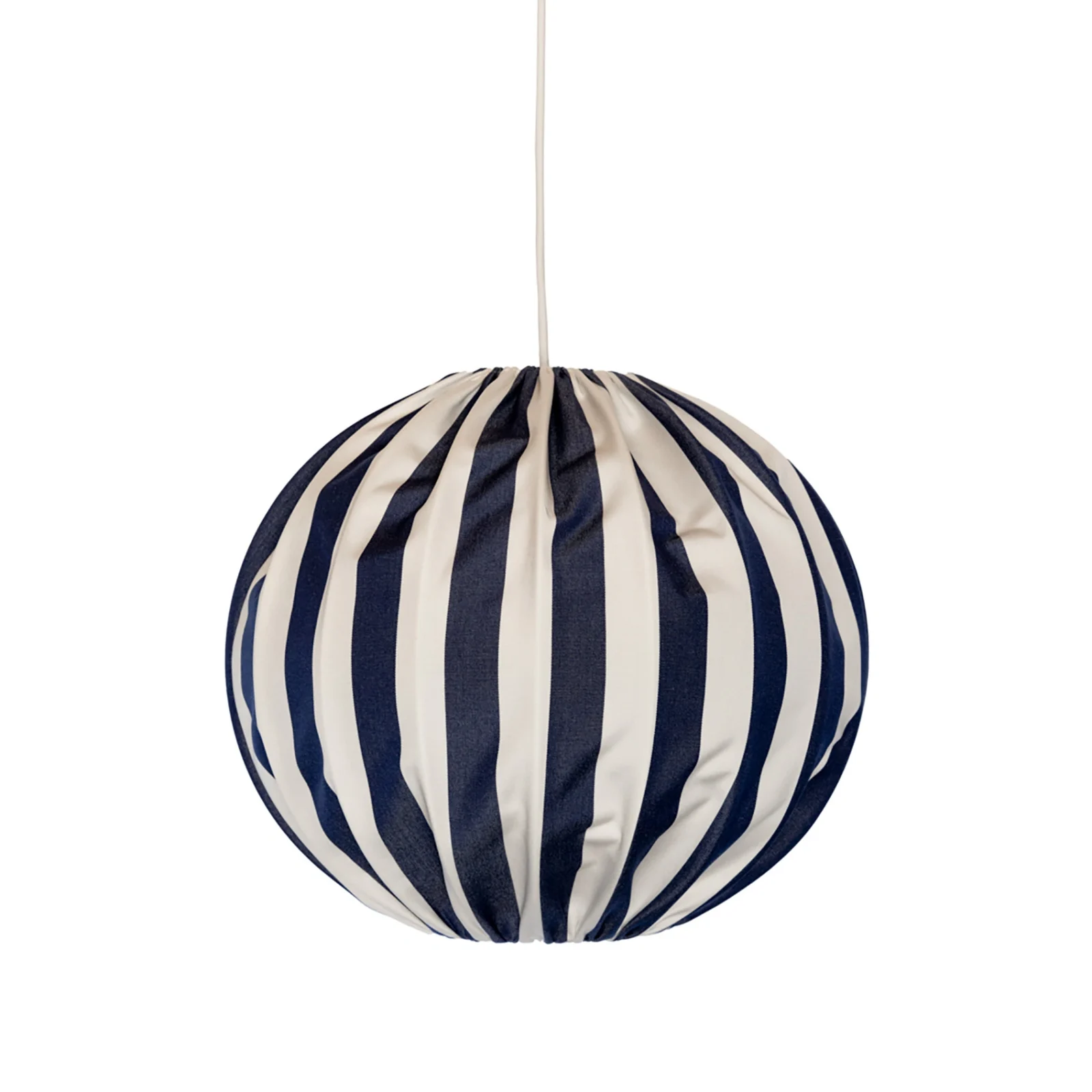 Capri taklampa randig blå/vit Ø45 cm