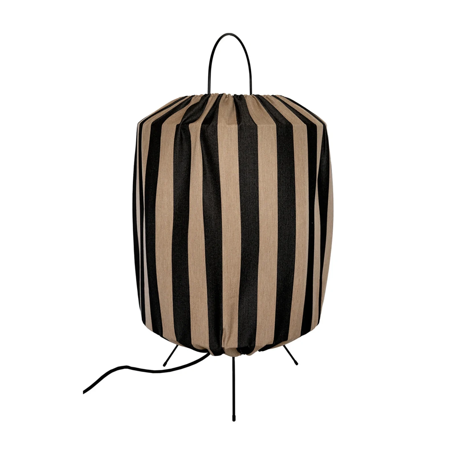 Capri golvlampa randig taupe/svart