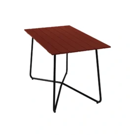 B25A bord mörkröd ek / svart 120×70 cm