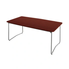 B31 bord mörkröd ek / varmförzinkat 170x92 cm