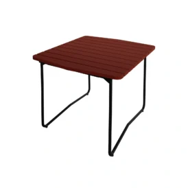 B31 bord mörkröd ek / svart 84x92 cm