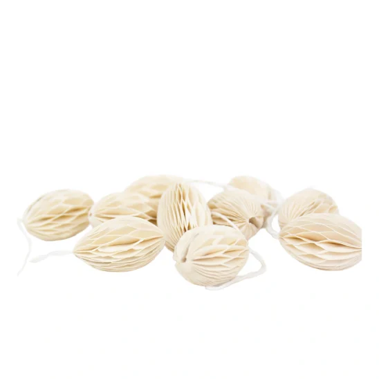 Honeycomb Egg påskhänge tillverkat i papper.