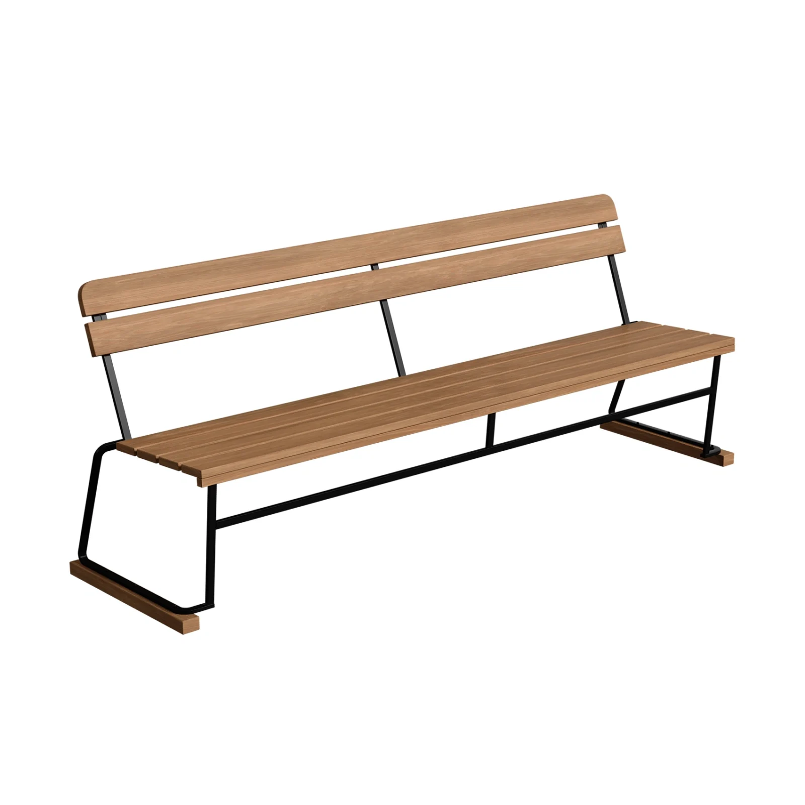 Soffa 5 teak / svart stativ