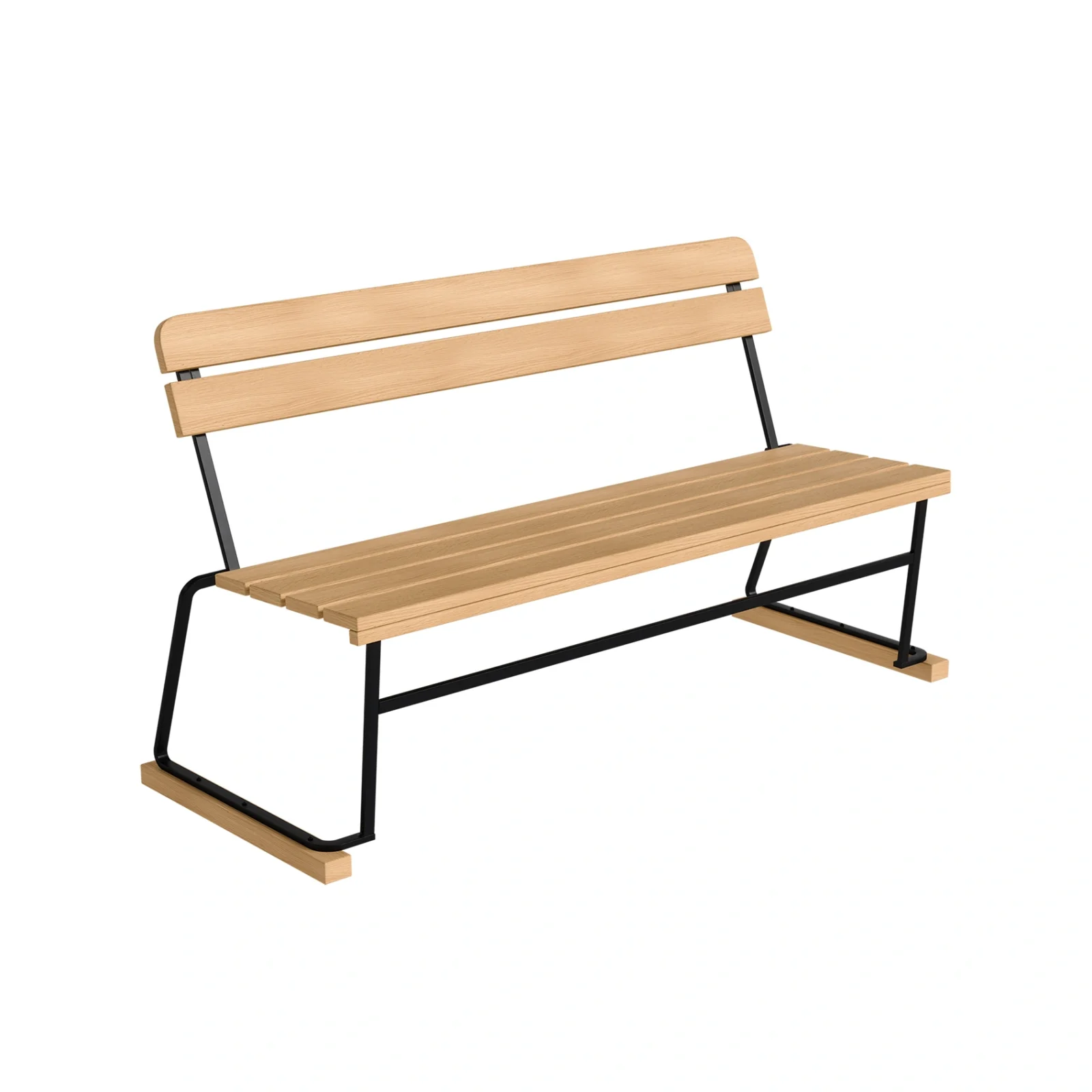 Soffa 3 oljad ek / svart stativ