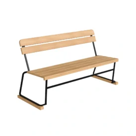 Soffa 3 oljad ek / svart stativ