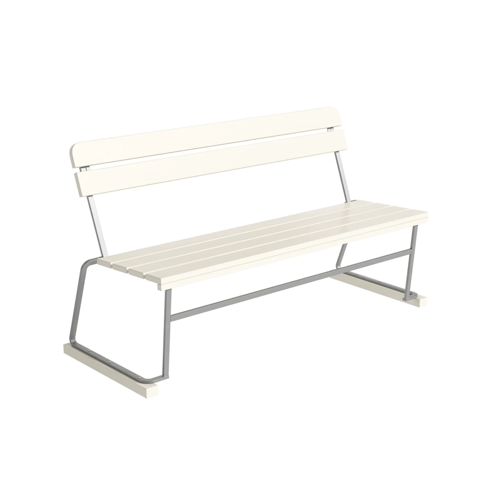 Soffa 3 vit ek / varmförzinkat stativ