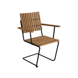 Bovik fåtölj teak / svart