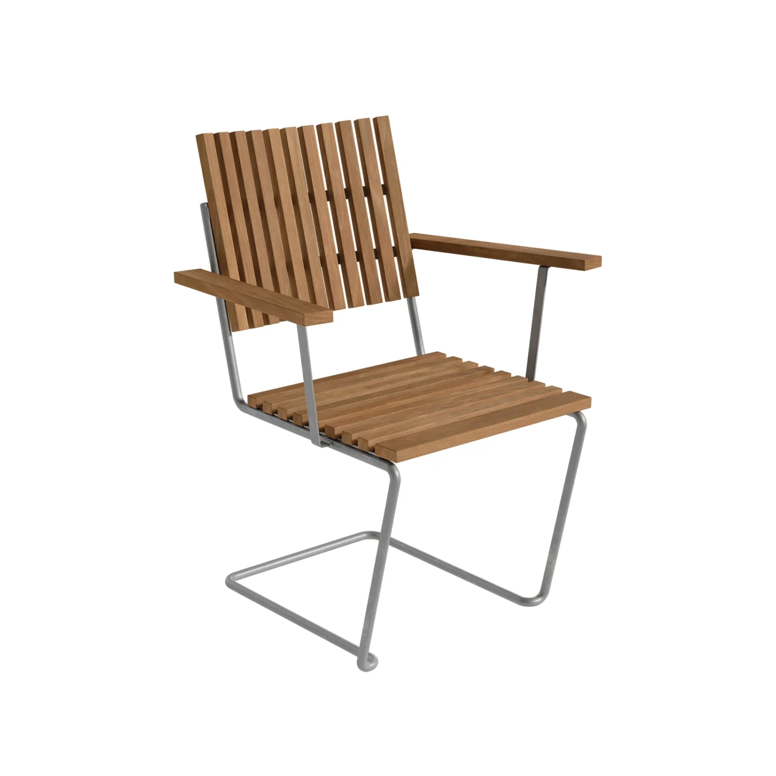 Bovik fåtölj teak / varmförzinkad