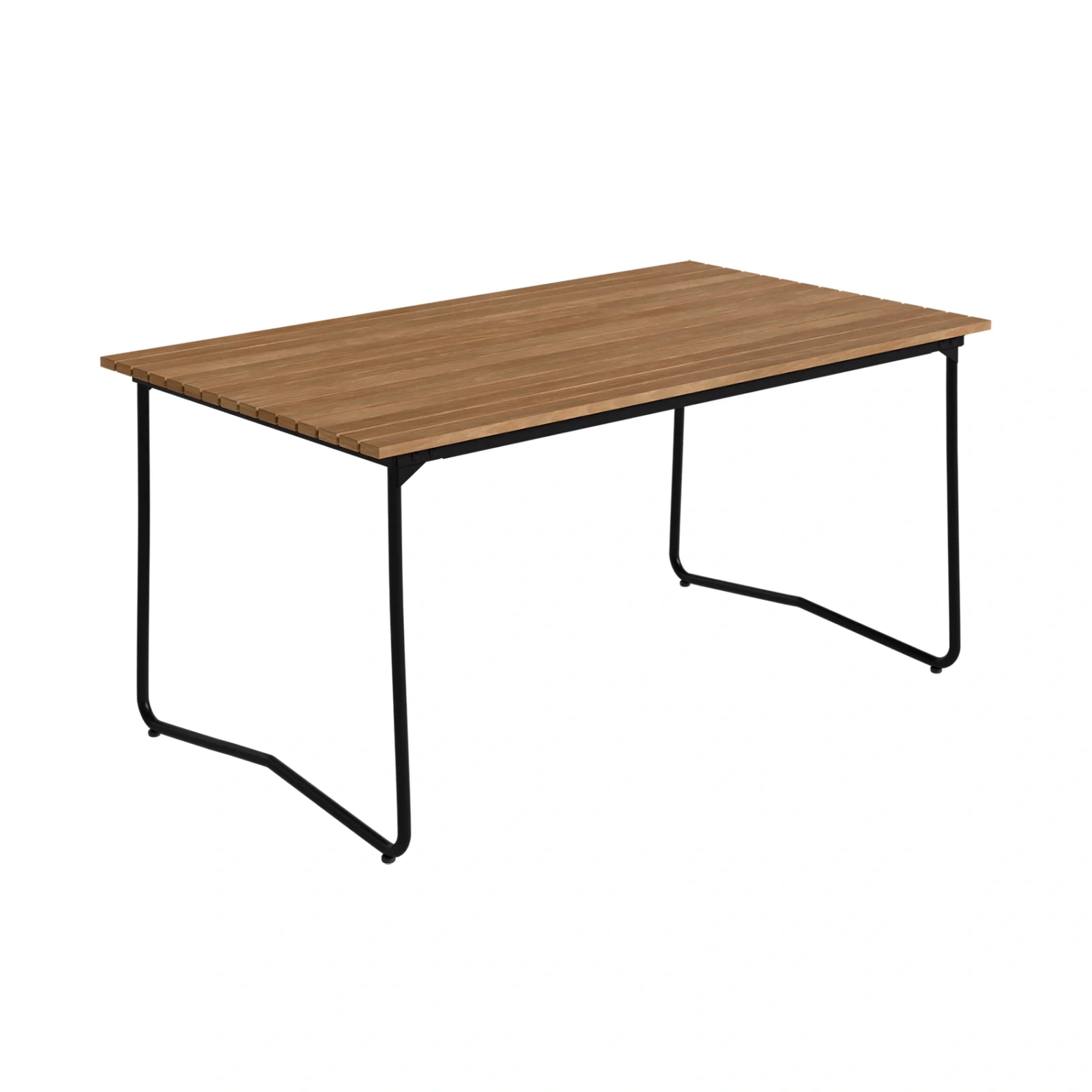 Bovik 150 matbord teak / svart - 150x85 cm