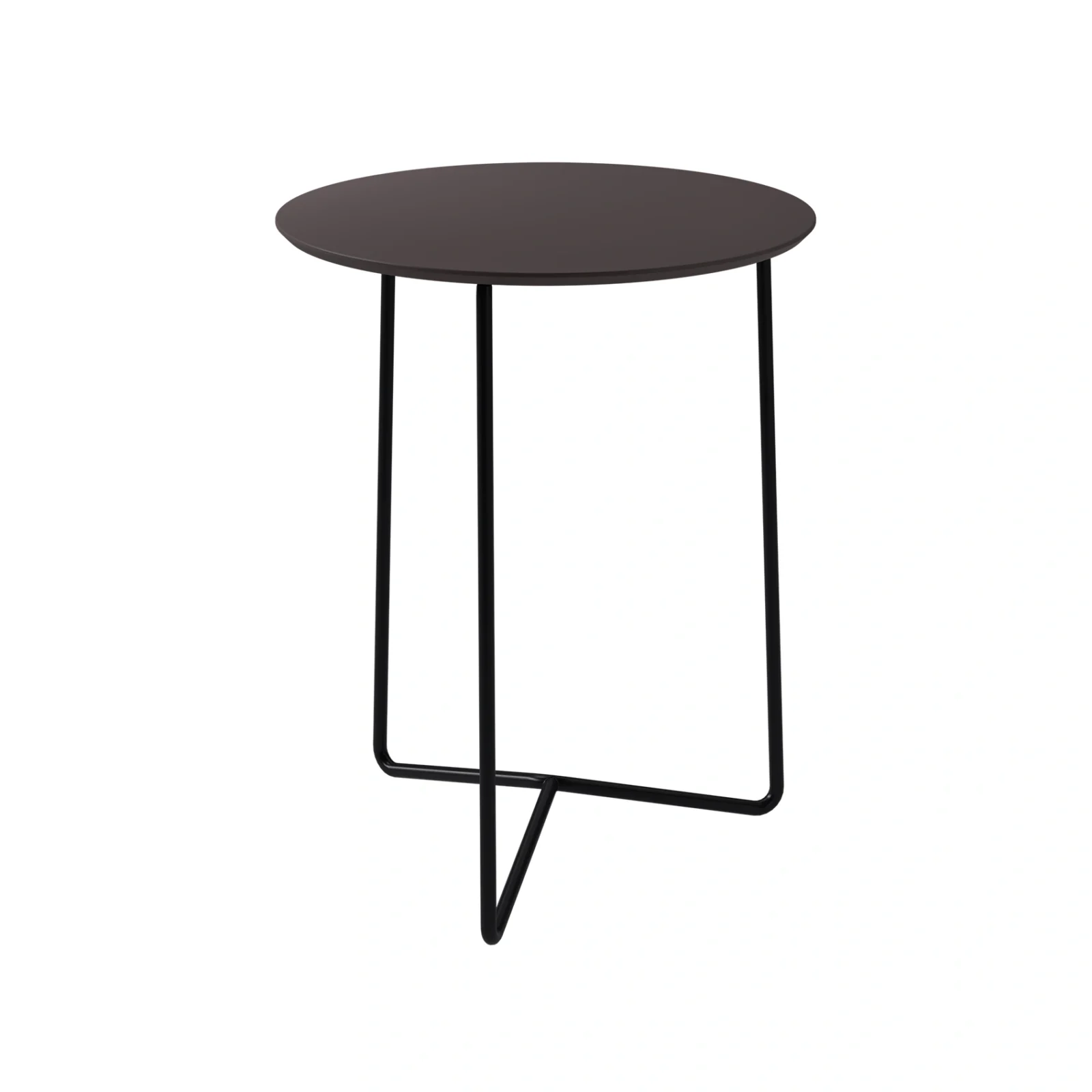 High-Tech bord grafitgrå/svart Ø60 cm