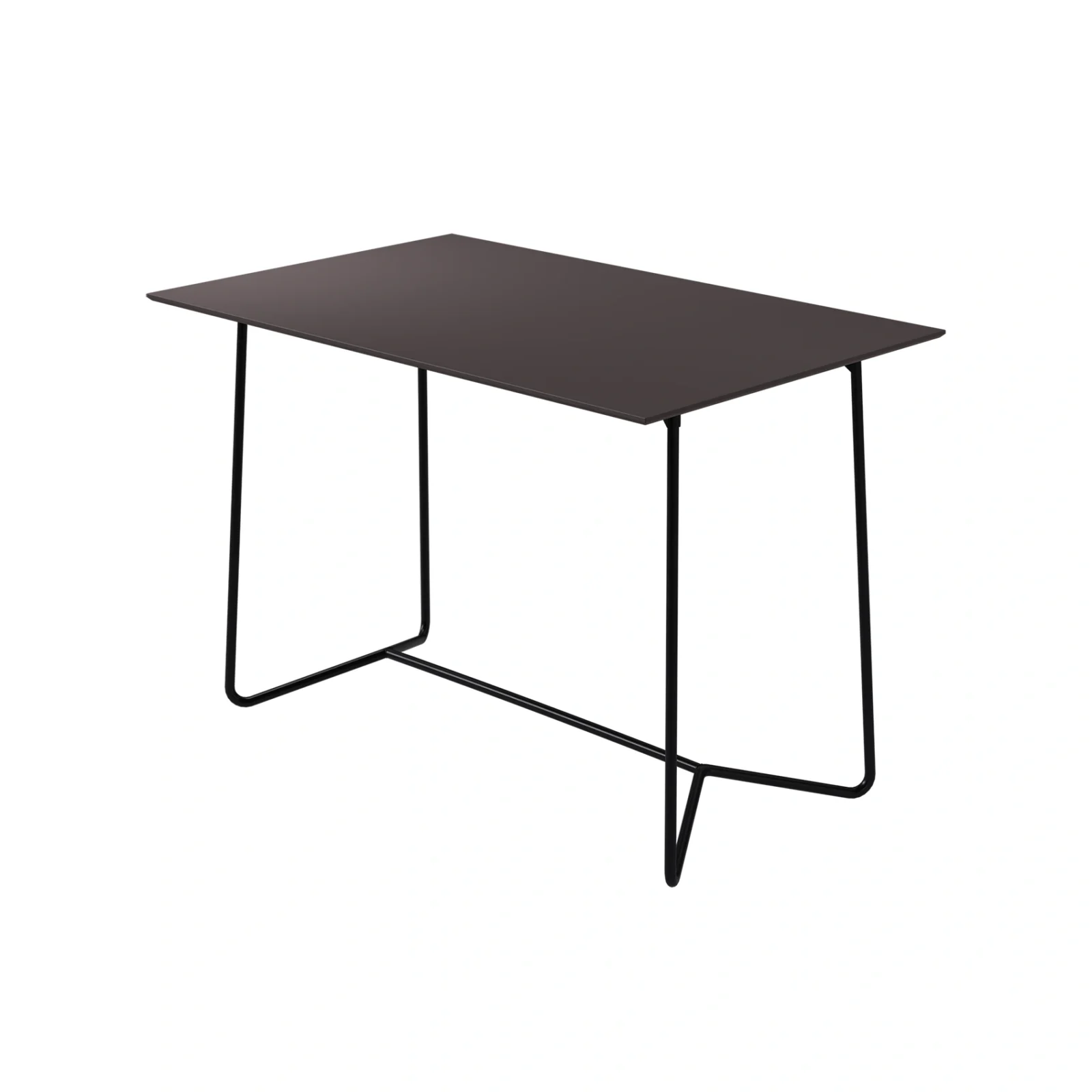 High-Tech bord grafitgrå/svart 110x70 cm