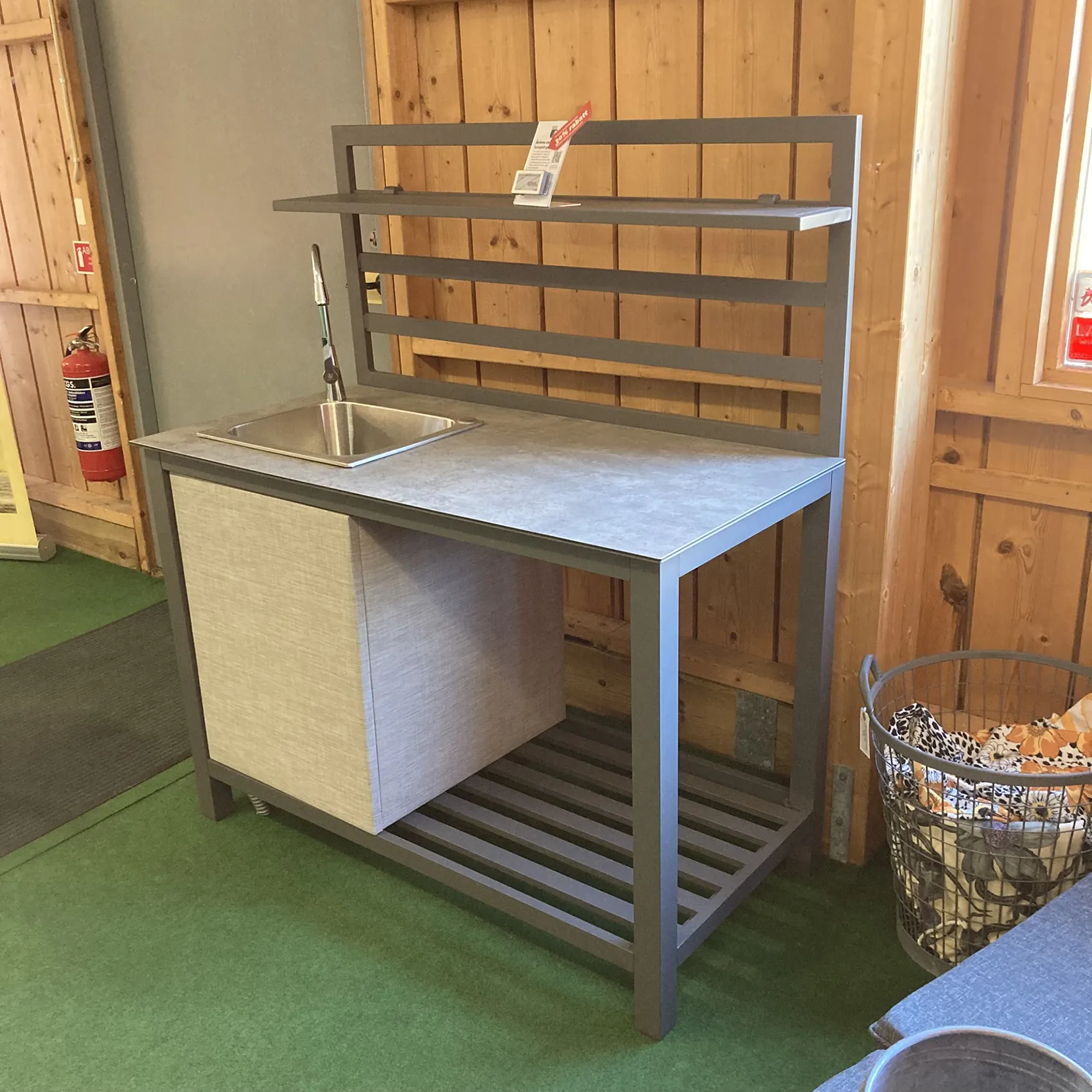 Åminne utekök komplett grå