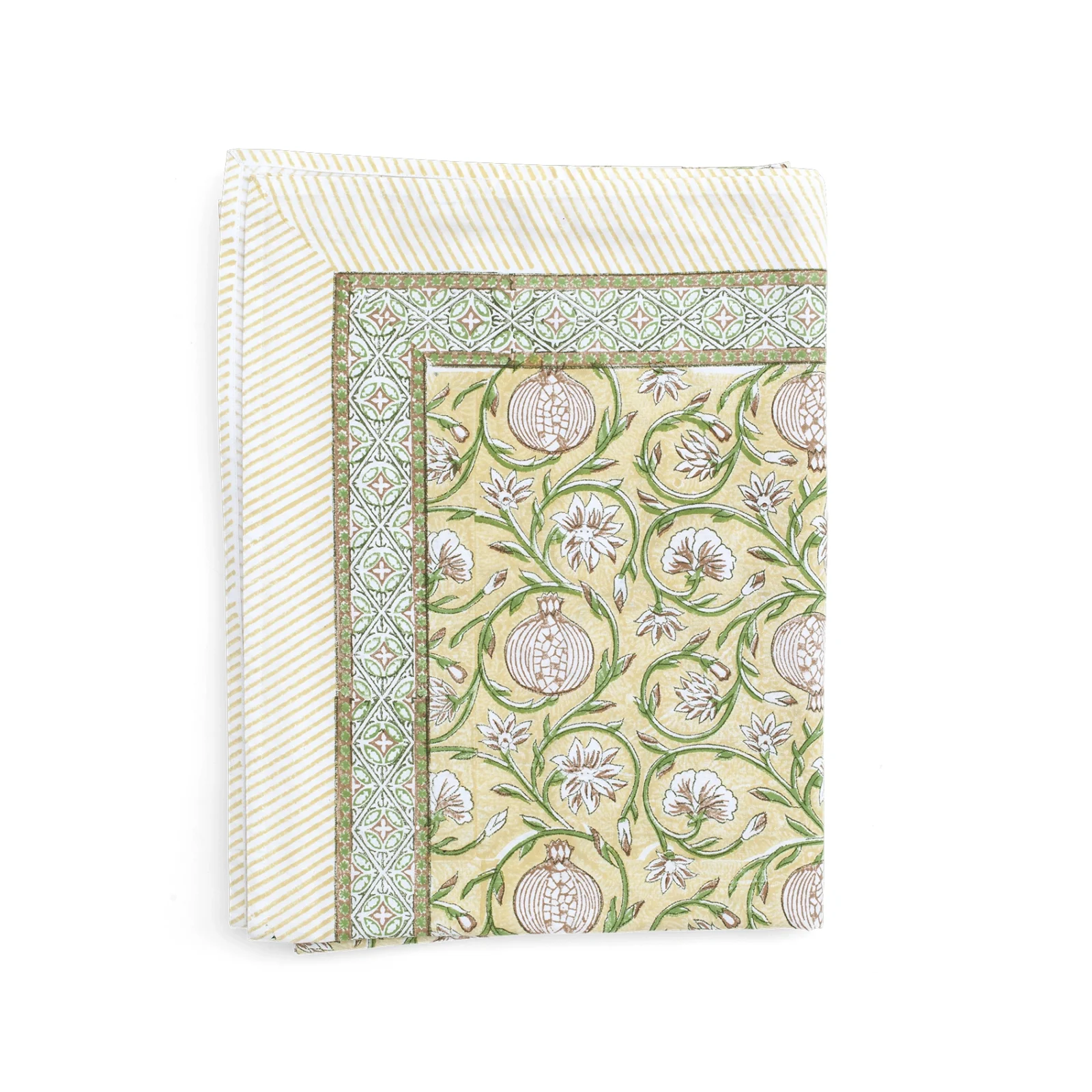 Bordsduk Tangier Pomegranate - smörgul, 150x350 cm