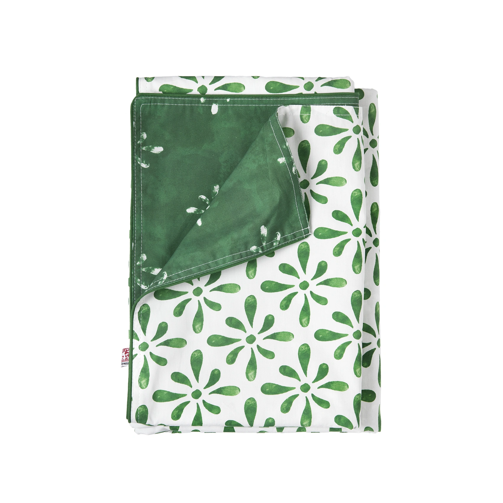 Watercolour påslakan grön 150x210 cm