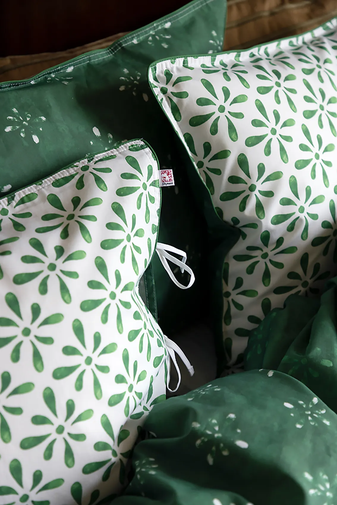 Watercolour örngott grön 50x60 cm