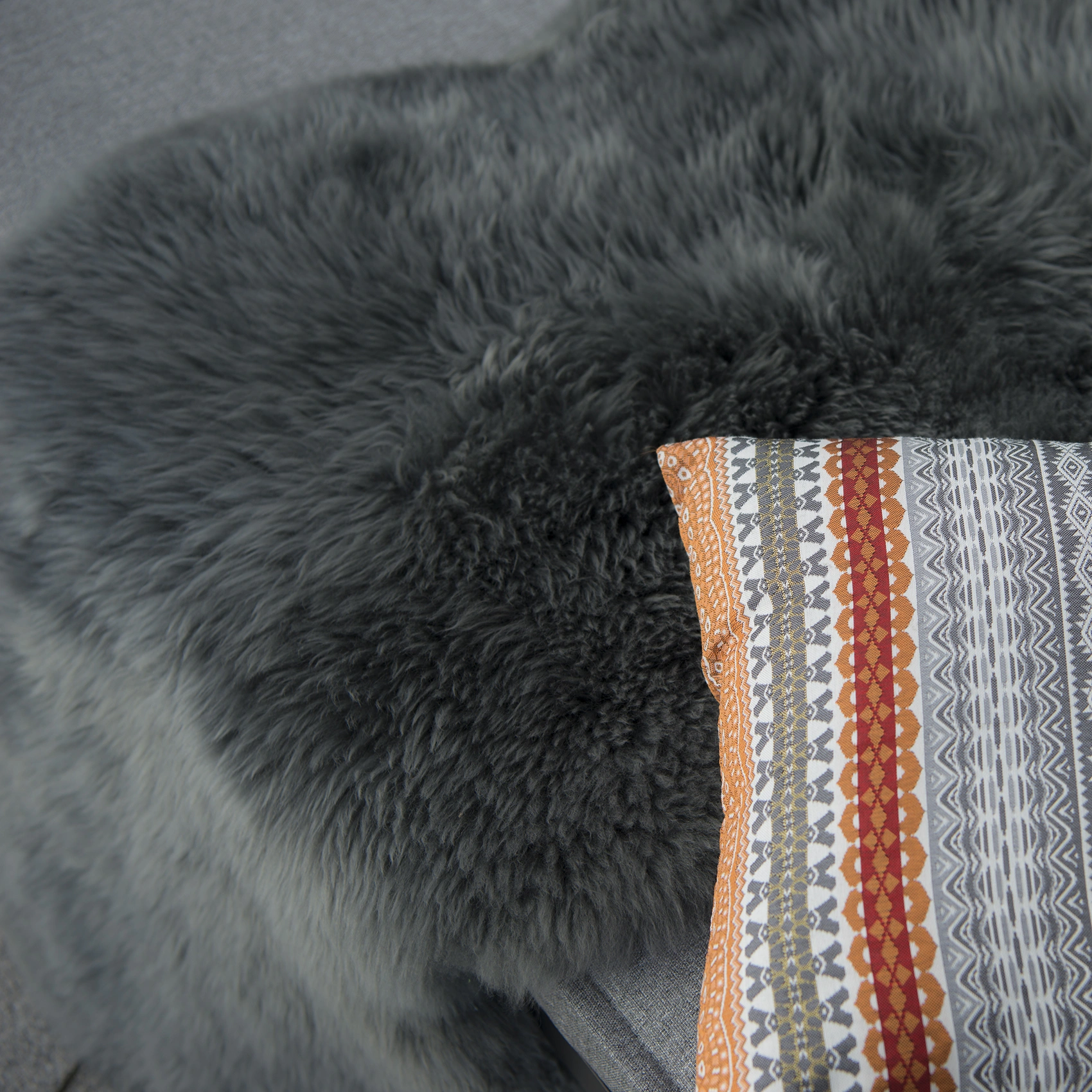 Praktö fårskinn grå - 160 cm