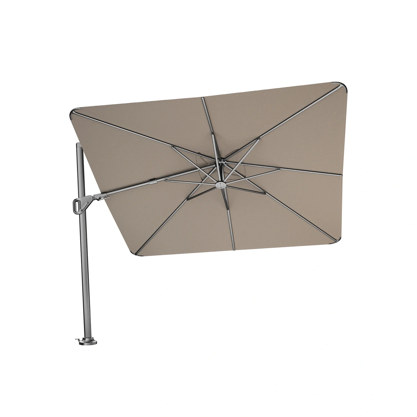 Nexus T² hängparasoll - antracit/havana, 300x300 cm
