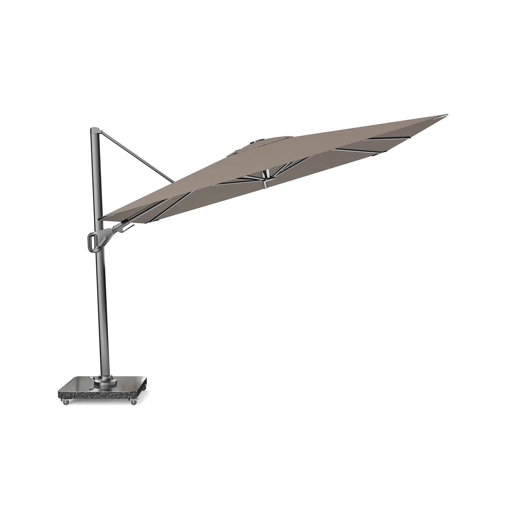 Nexus T² hängparasoll - antracit/havana, 300x300 cm