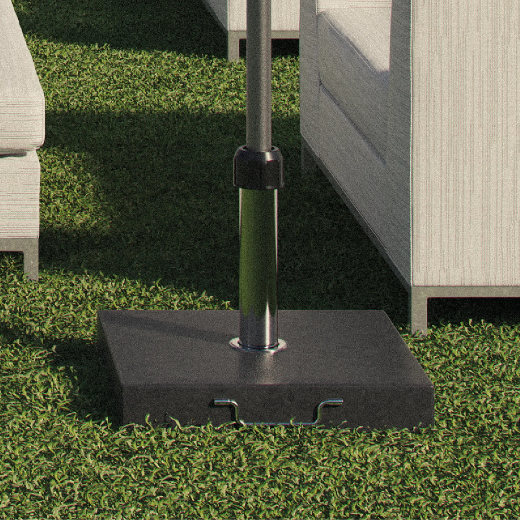 Rome parasollfot - granit, 30 kg