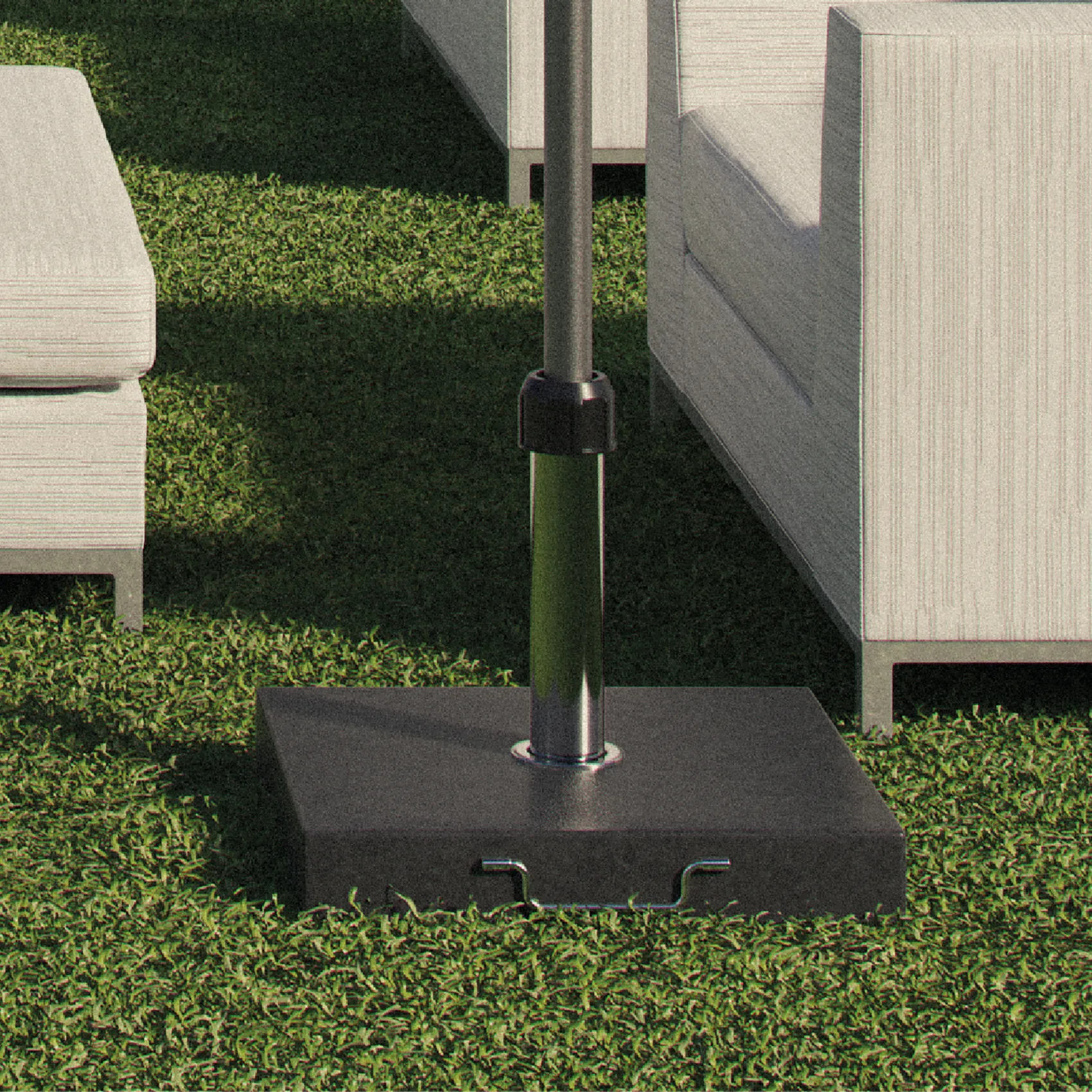 Rome parasollfot - granit, 40 kg