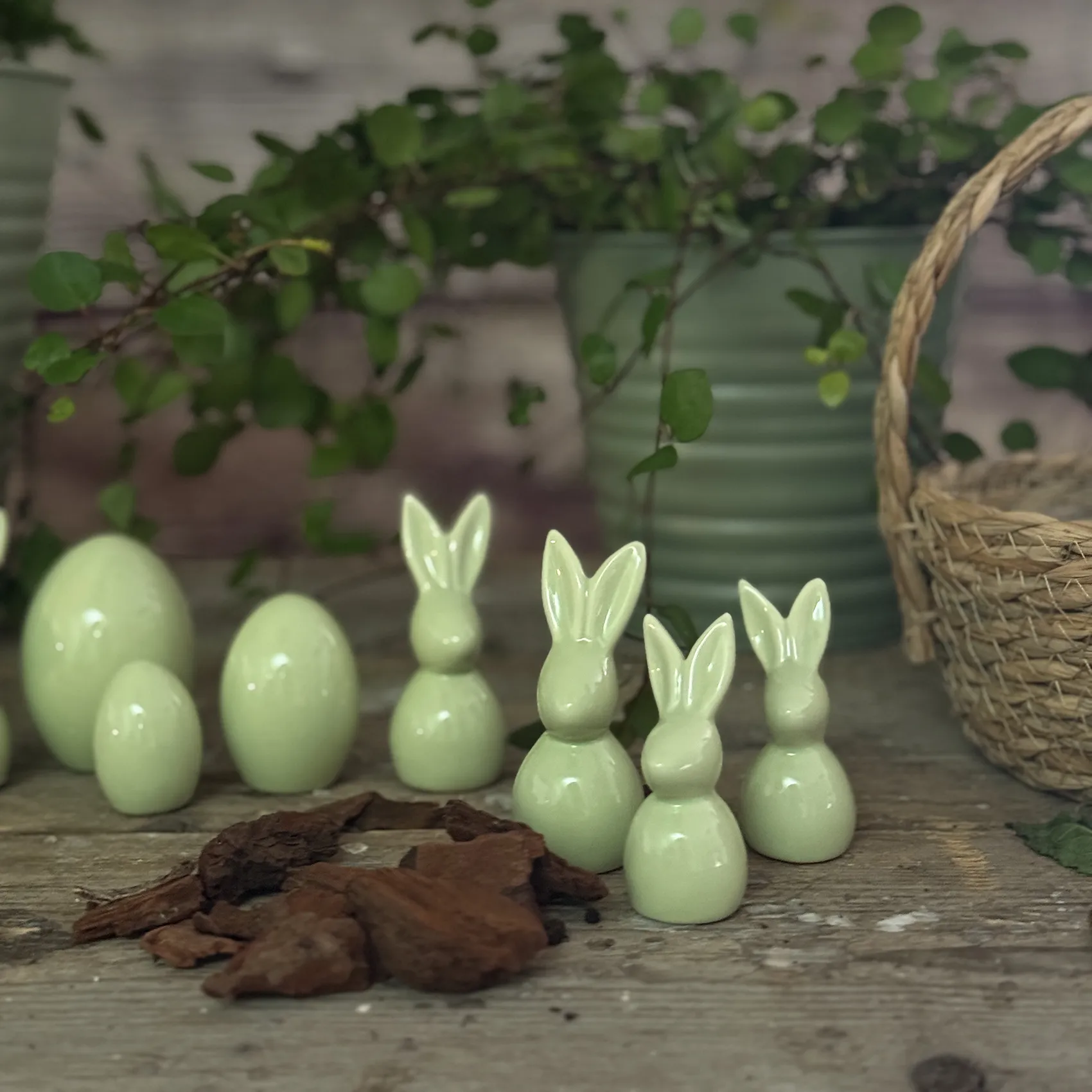 Bubble Bunny - grön, stor