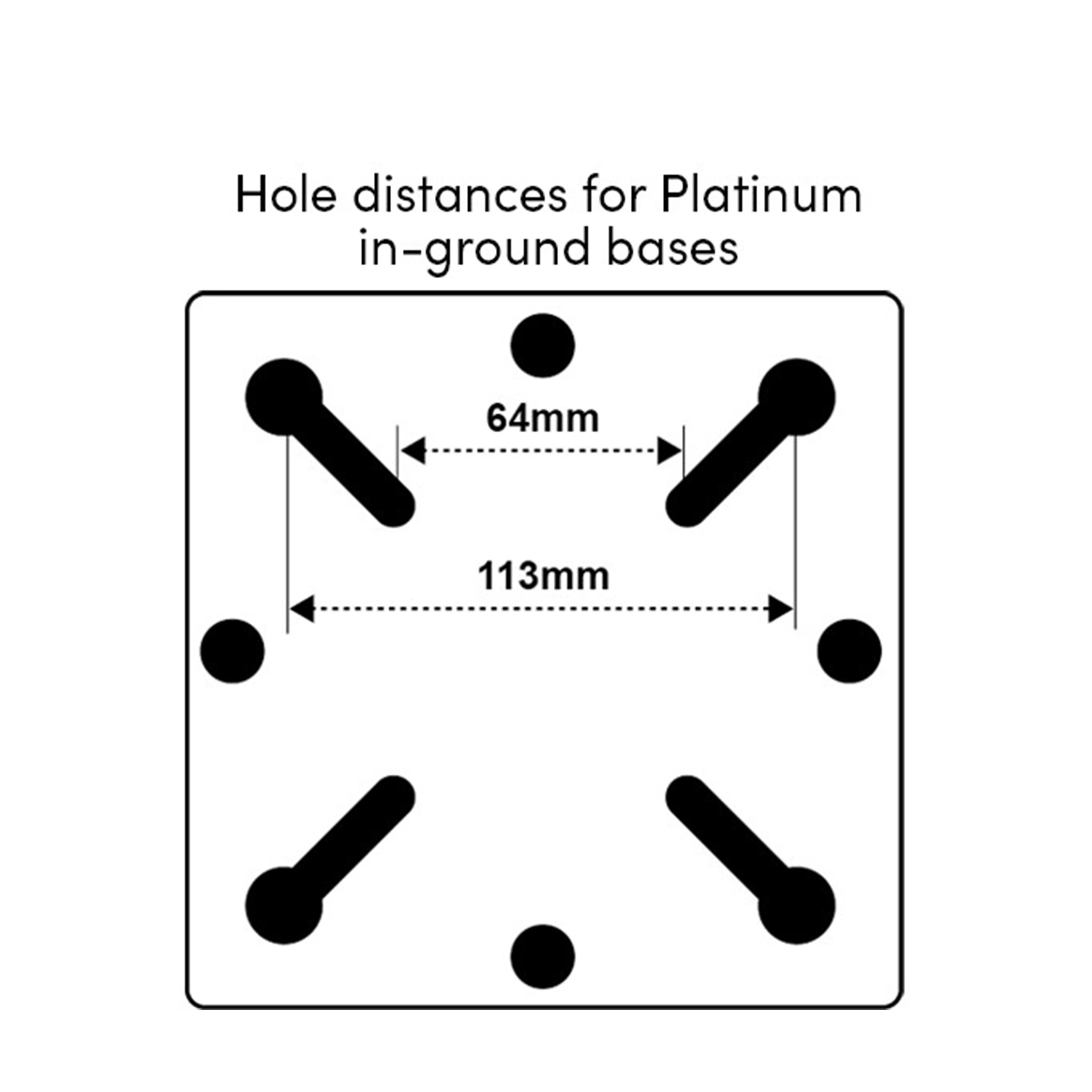 Adaptorplatta för parasollfot.