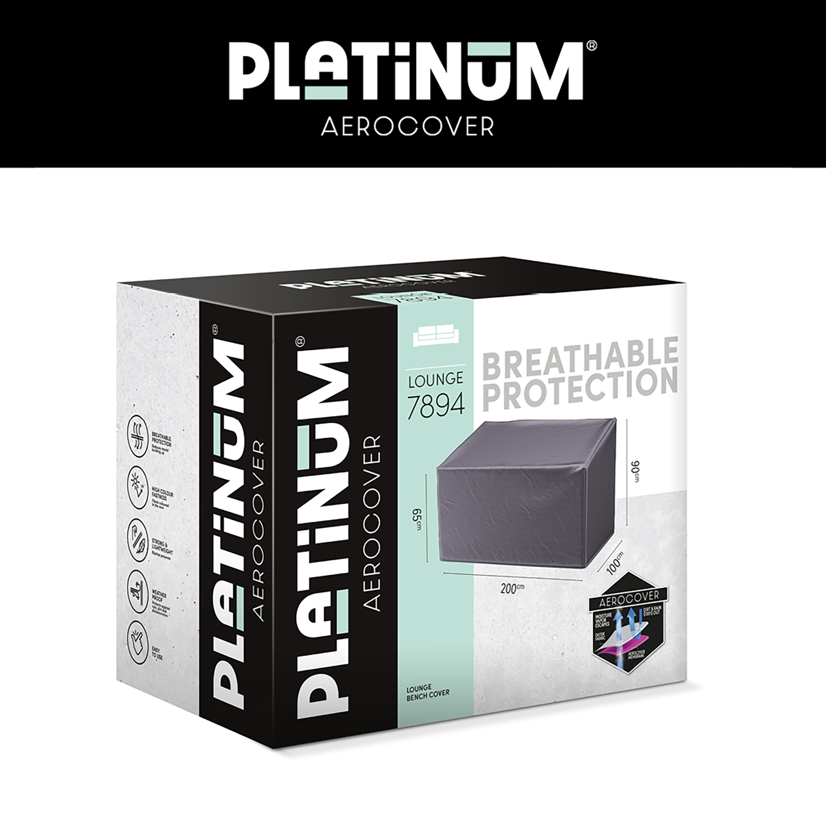 AeroCover möbelskydd - soffa, 200 x 100 x H90/65 cm