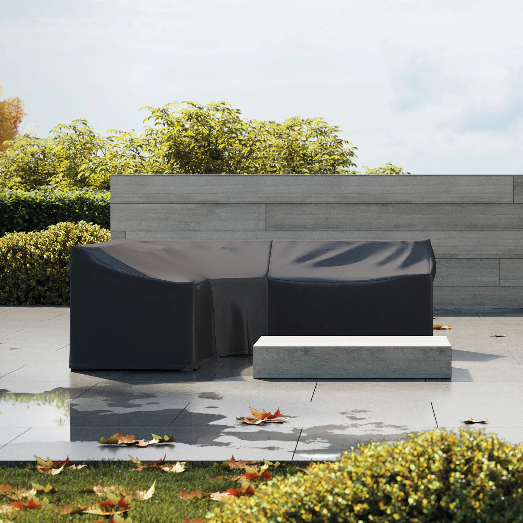 AeroCover hörnsoffskydd - V255/H255 x 100 x H65/90 cm