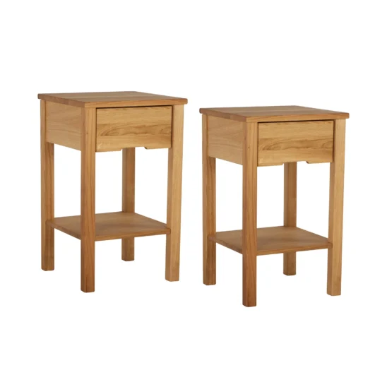 Jensen Plania sängbord oljad ek - 2-pack